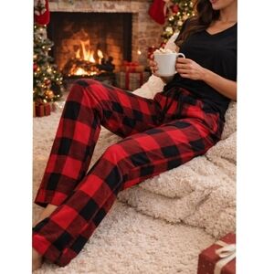 Old Navy Buffalo Plaid Red Pajama Pants Flannel Checkered Cabincore XXL NEW Tag